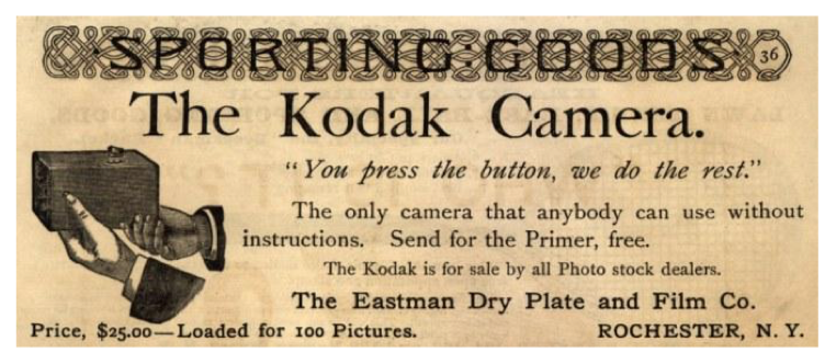 Alte Kodak Werbung